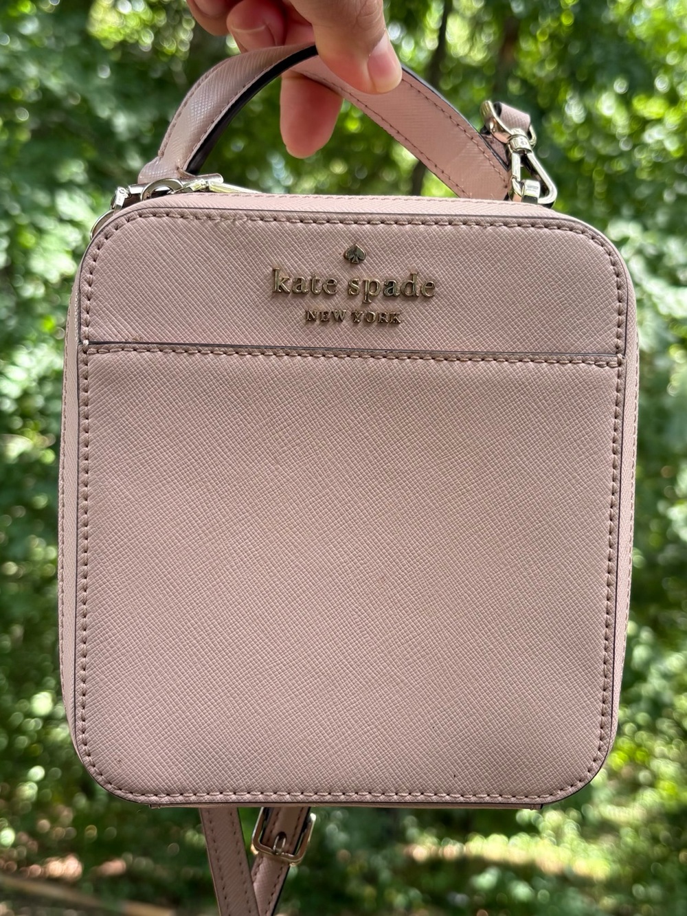 kate spade Pale Pink Mini Structured Crossbody